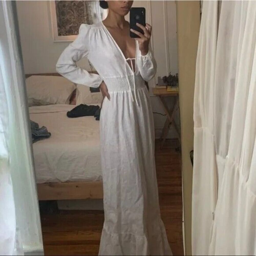 NWT. REFORMATION White Chantal Maxi Dress Sz XS - Picture 4 of 7